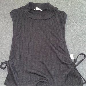 Cotton Candy LA Black Crop Top Tank